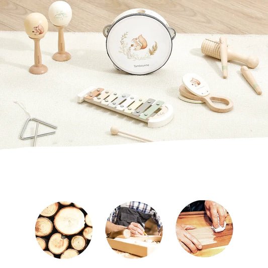Ensemble d'Instrument de Musique en Bois