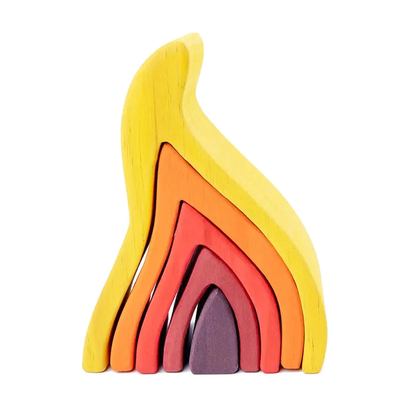 Puzzle Bois Flamme - 5 pièces