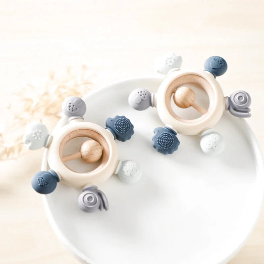 Anneaux de Dentition en Bois et Silicone