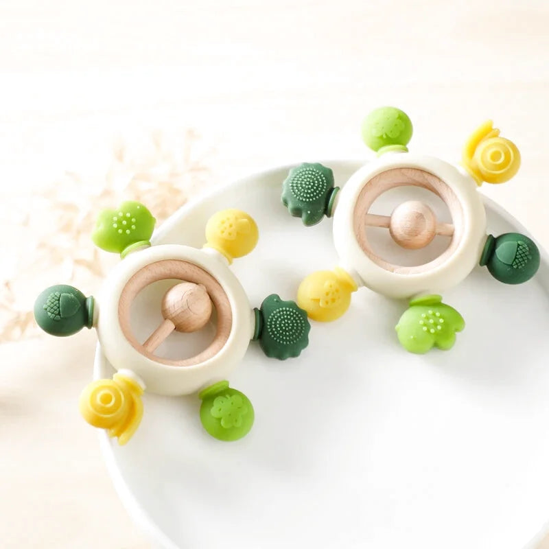 Anneaux de Dentition en Bois et Silicone