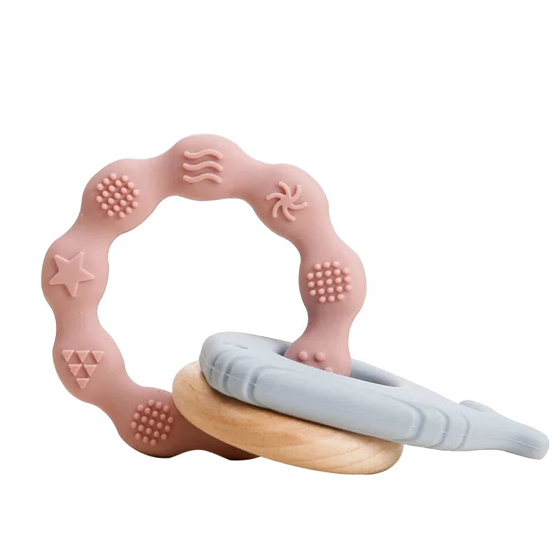 Anneaux de Dentition en Bois et Silicone