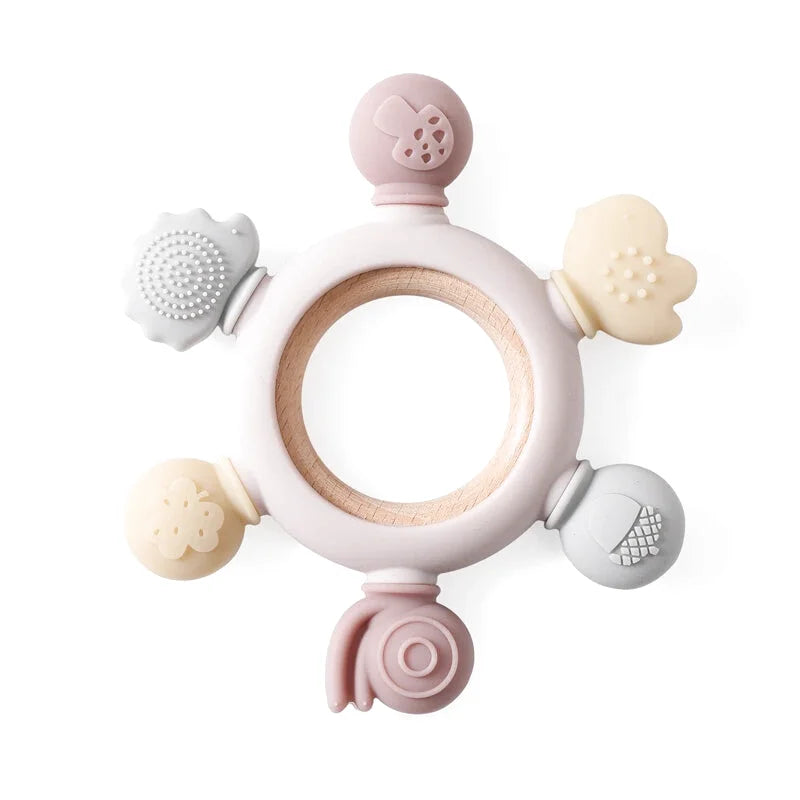 Anneaux de Dentition en Bois et Silicone