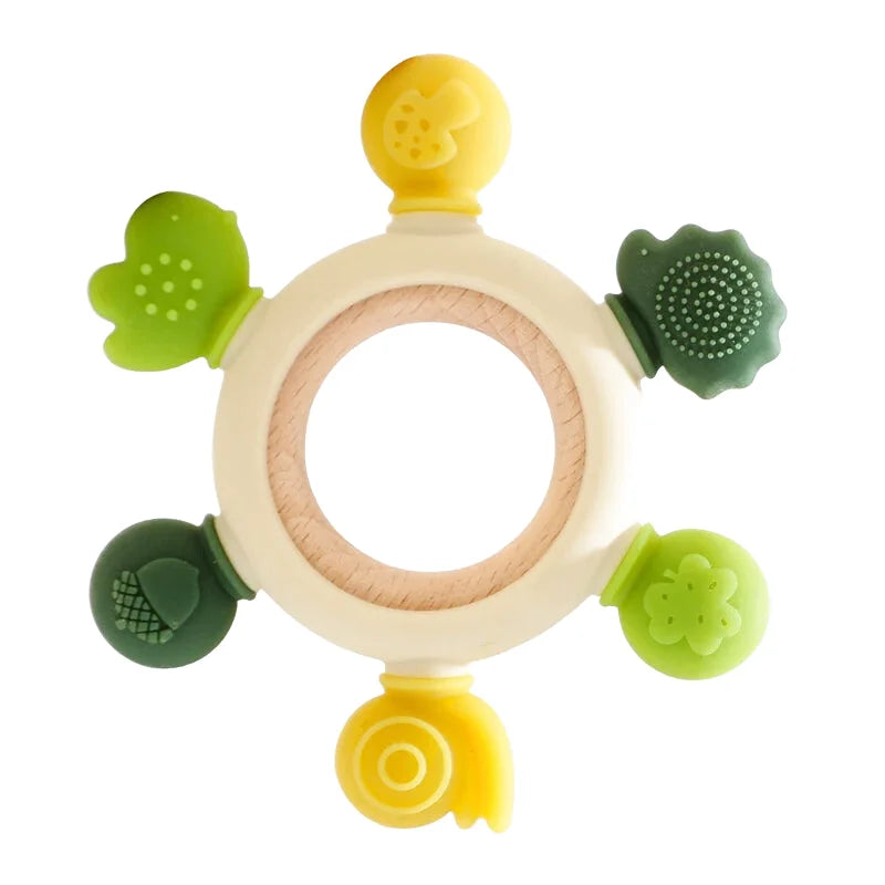 Anneaux de Dentition en Bois et Silicone