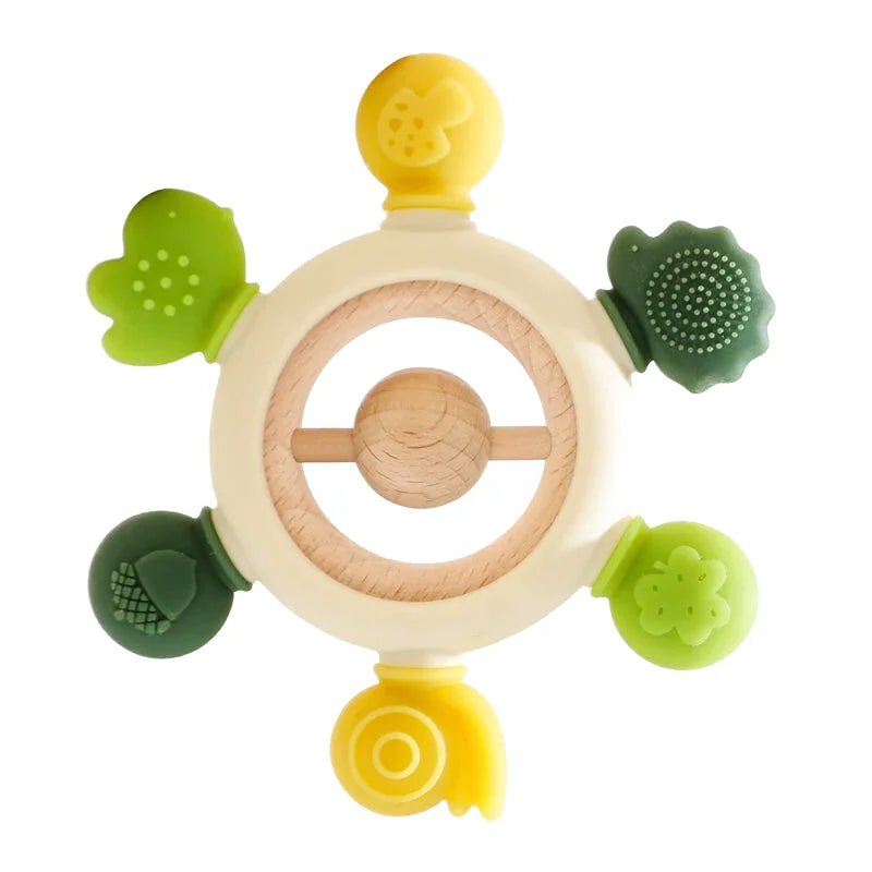 Anneaux de Dentition en Bois et Silicone