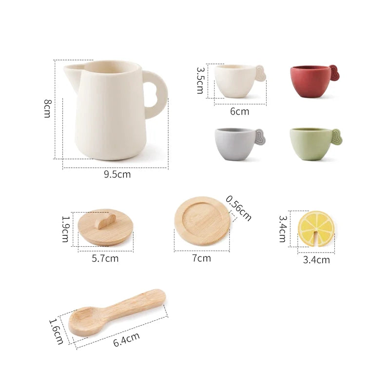 Dinette en Bois "Afternoon Tea"  - Set de 9 pièces