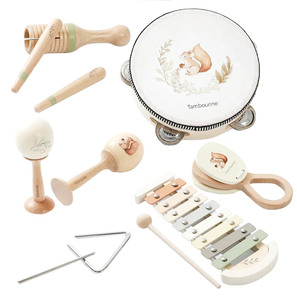 Ensemble d'Instrument de Musique en Bois