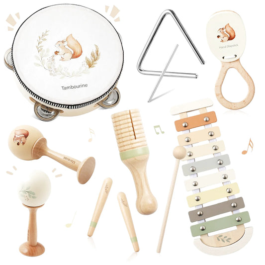 Ensemble d'Instrument de Musique en Bois