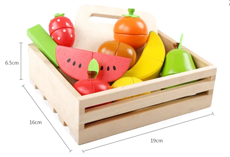 Fruits et Légumes en Bois à Découper