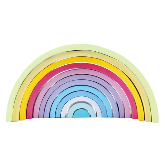 Grand Arc-En-Ciel Montessori - Couleurs Pastel - 12 Pièces