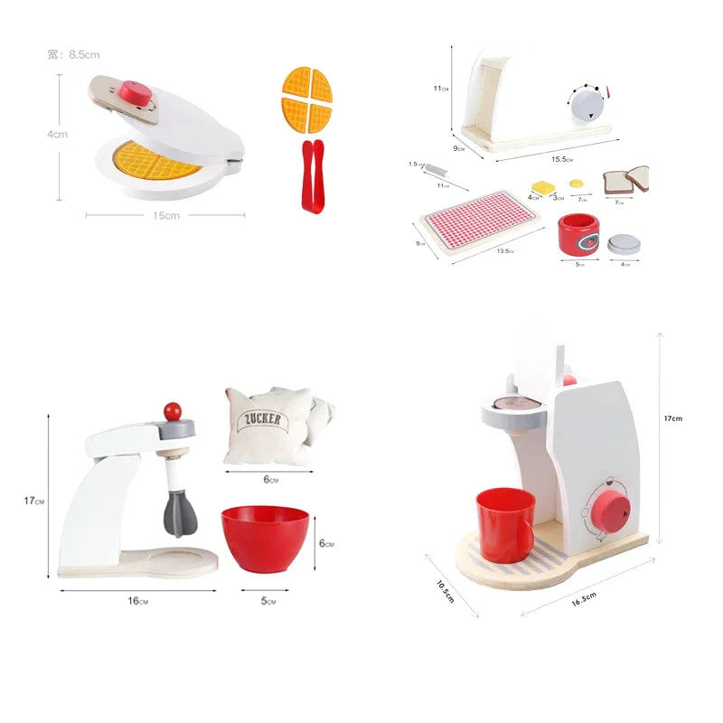 Jeu de Simulation - Cuisine - Set en Bois - Différentes Varientes