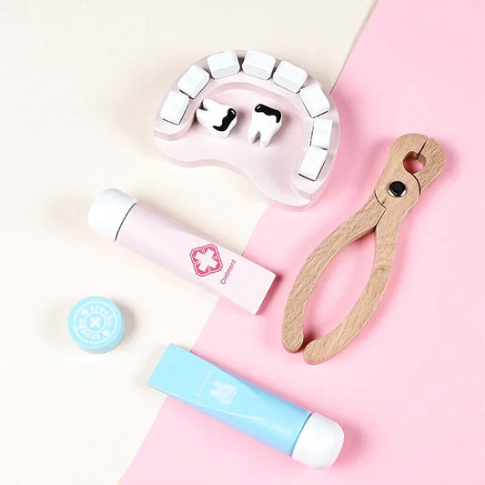 Jeu d'Imitation Très Complet en Bois - Docteur - 43 Pièces