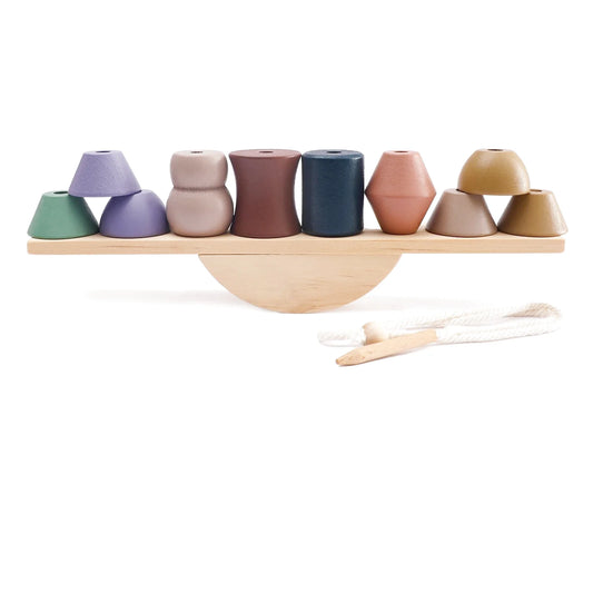 Jeux de Balance avec Perles en Bois