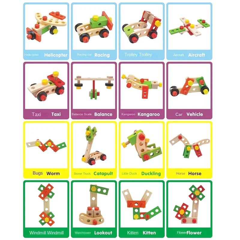 Kit de Bricolage en Bois avec Modèles