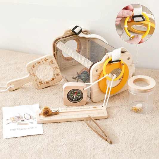 Kit d'Exploration Insecte en Bois pour Enfant