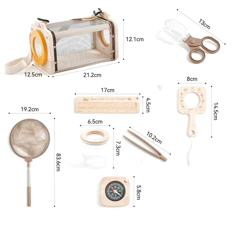 Kit d'Exploration Insecte en Bois pour Enfant