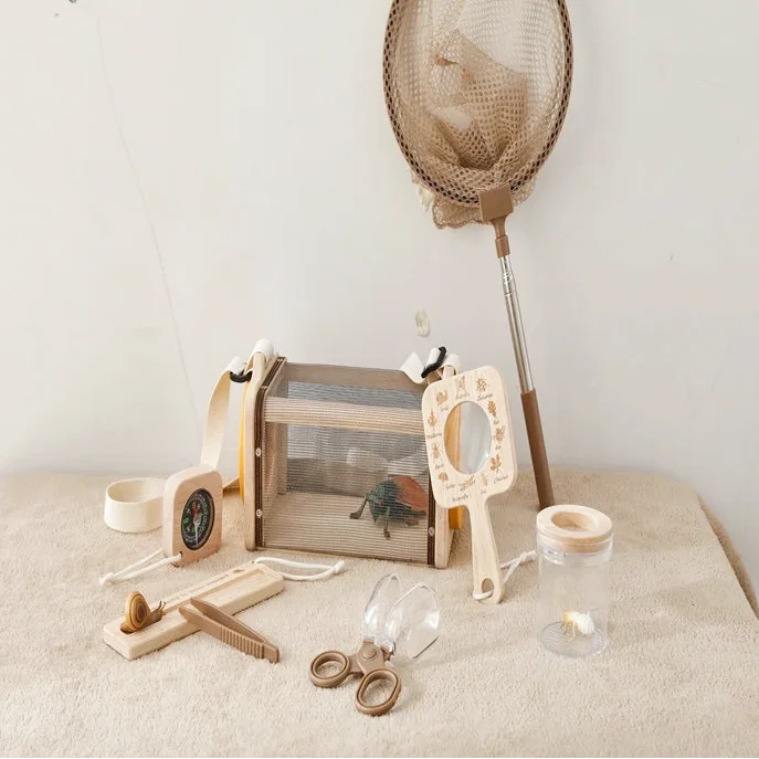 Kit d'Exploration Insecte en Bois pour Enfant