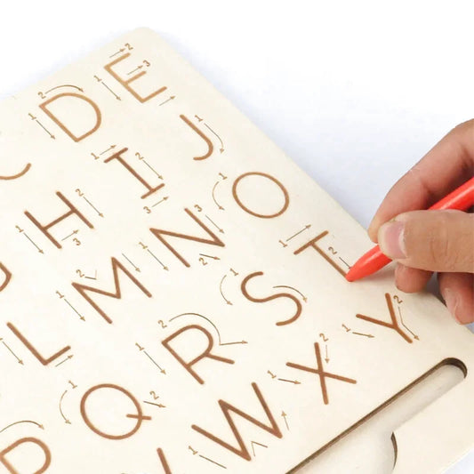 Plaque en Bois - Apprendre l'Alphabet ou les Chiffres