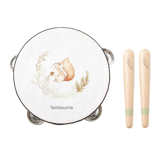Tambourin avec ses Baguettes en Bois - Jeu Enfant