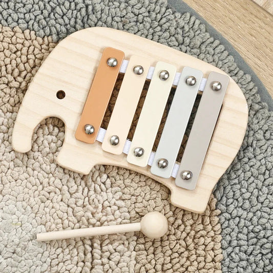 Xylophone en forme d'Elephant en Bois